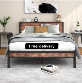King Size Bed Frame Metal Platform Bed Frame
