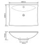 Black Luxury Ceramic Basin Rectangular with Overflow & Faucet Hole Image 7