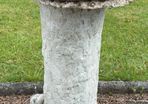 Vintage cast reconsituted  stone birdbath c1950