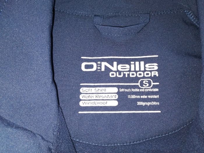 Dublin GAA Water Resistant Softshell Jacket  Small Baile Atha Cliath O'Neills Soft Shell Leinster Navy Blue Gaelic Football Hurling Wind Breaker