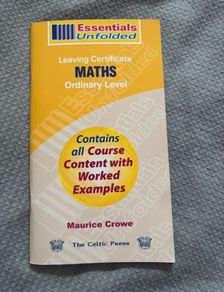 Ordinary level maths help book