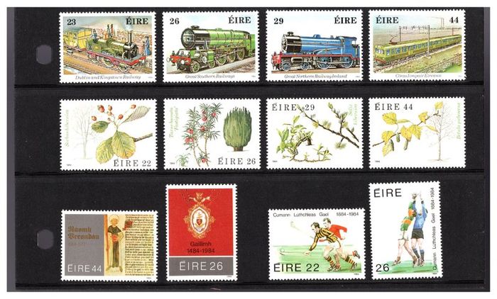 1984 Ireland Stamp Year Pack MNH. See scan for stamps included. All stamps Mint Never Hinged.