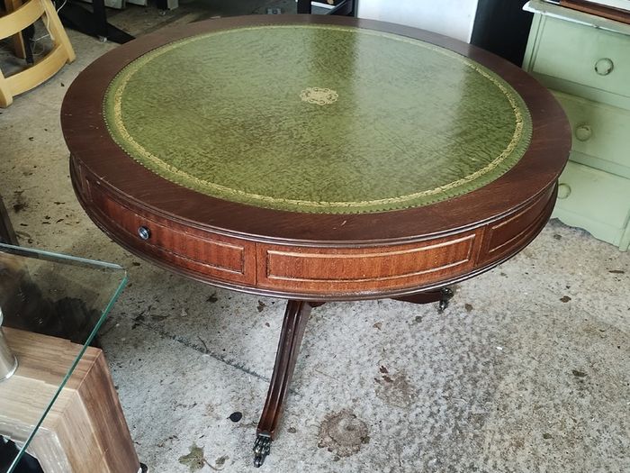 Regency style drum table (26190)