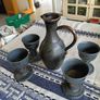 1970s Erin Stone ewer and 4 goblets Image 5