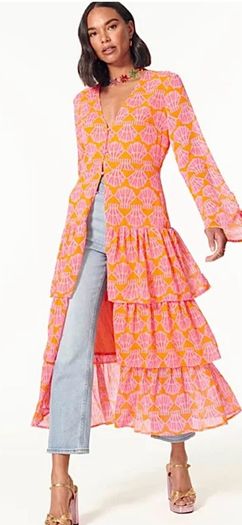 Never fully dressed tiered midi dress