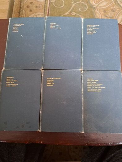 6 miniature Shakespeare books