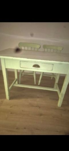 mid century table and chairs