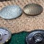 vintage George & Co. Press Button Tins with contents Image 10