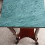 a pair of beautiful vintage tables with marble tops Image 5
