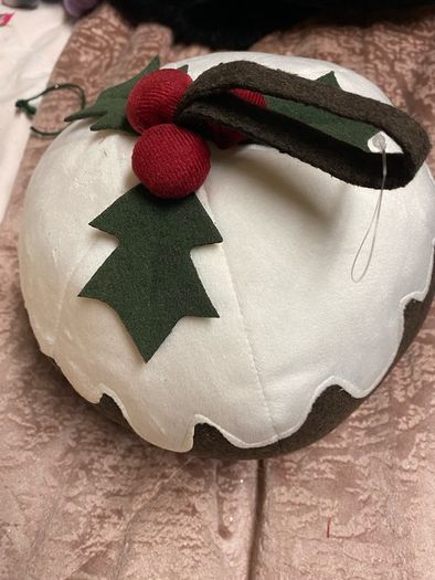 Christmas Pudding Door Stop
