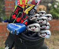 Full set of left handed golf clubs