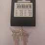 Pilgrim Silver Tone Hoop Earrings Sparkling Rhinestone Tassel Fringe New RRP 34.95 CAN POST Image 2