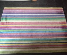 Large colourful wool rug