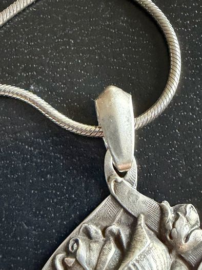 silver necklace