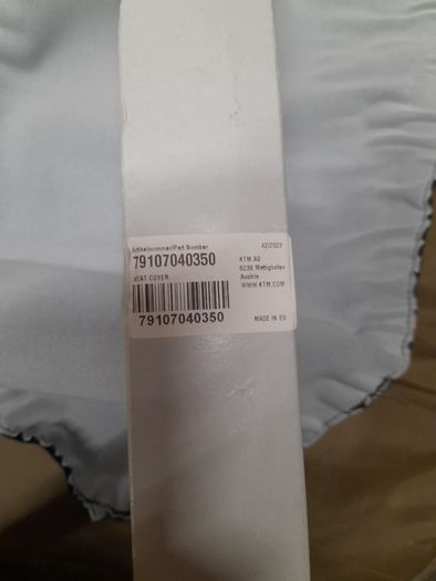 KTM Offroad Seat Cover