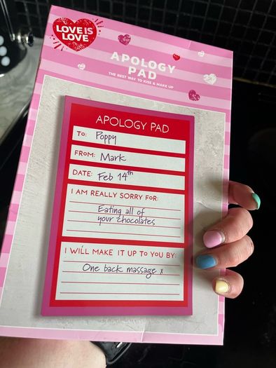Apology pad