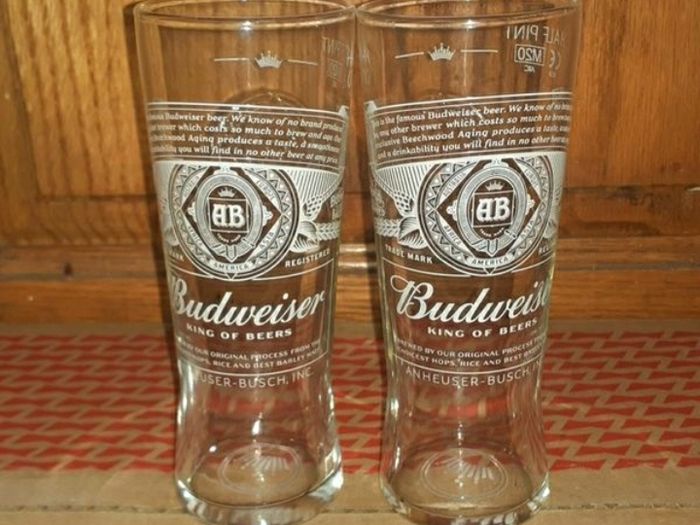 Budweiser Pint Glasses