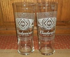 Budweiser Pint Glasses