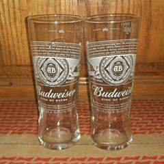 Budweiser Pint Glasses