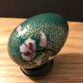 Rare vintage Cloisonne Enamel Egg Image 6