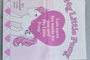 Pamphlet 2 Leaflet HTF Collector Sheet for Birthflower Ponies US version 1984 MLP G1 My Little Pony