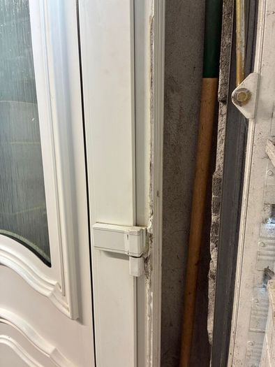White PVC door & frame