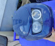 headlight with faring