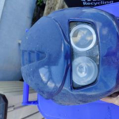 headlight with faring