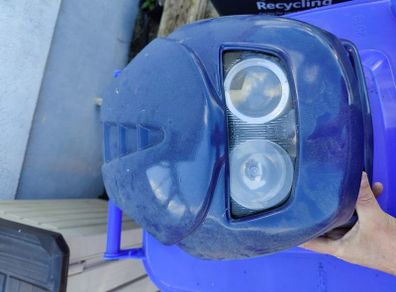 headlight with faring