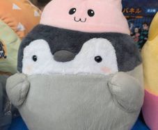 Koupen Chan with rabbit hat plushie