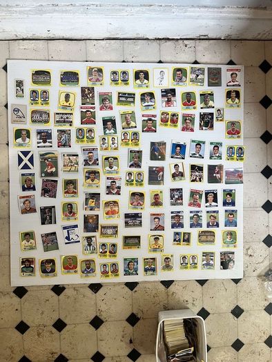 panini football stickers vintage