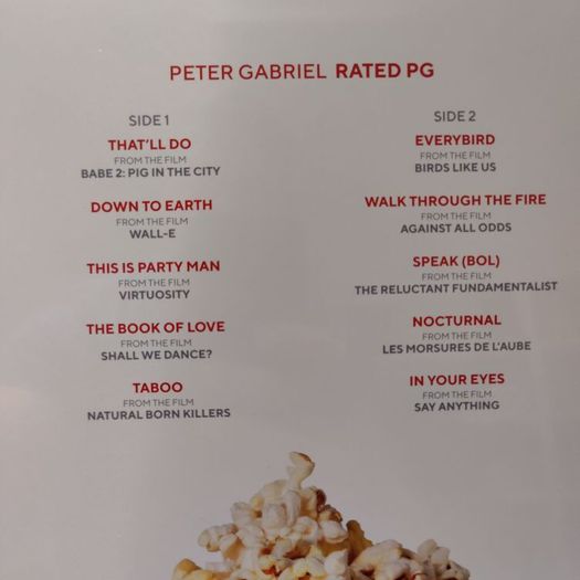 Peter Gabriel "Rated PG" New Numbered Limited Edition LP RSD19