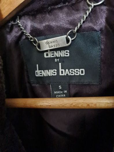 Dennis Basso faux fur purple coat