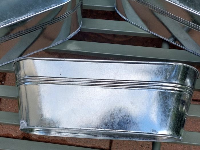 5 Metal Garden containers