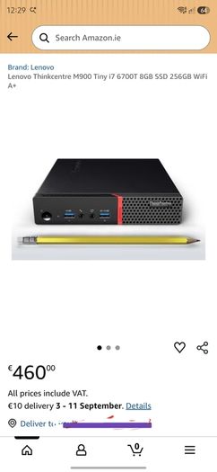 Lenovo ThinkCentre M900 Desktop PC Excellent Business PC