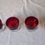 Antique 10 Piece Ruby Red Glasses Collection Image 10