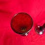Pair of Ruby Red Glass Trumpet Vases Image 9