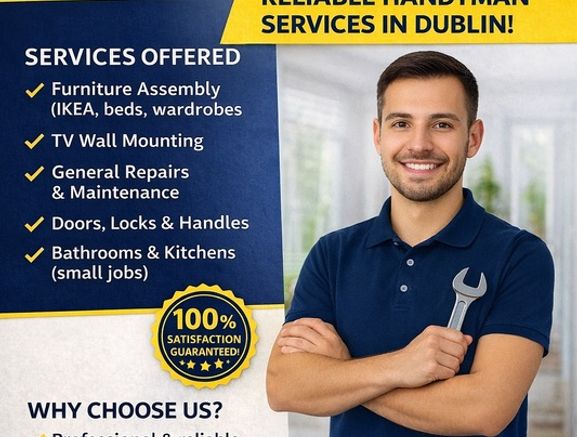 Handyman Dublin-TV Mounting/Furniture Assembly/Fast Service
