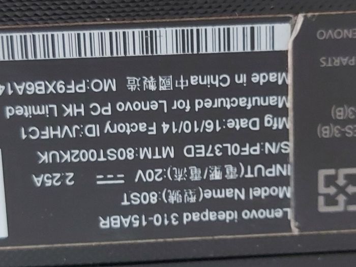 Lenovo Ideapad 310-15ABR, Model 80ST, AMD A10-9600P R5, `10 Compute Cores, 4C + 6G, 2.4GHz, Windows 10, Microsoft Edge, Chrome, and VLC