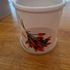 2 Beautiful storage jars/ containers with lids