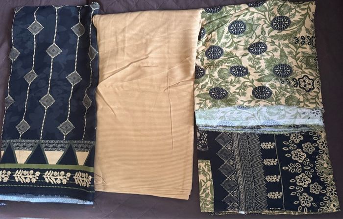 Brand New Three pieces linen cotton Asian sui