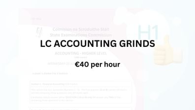 Accounting Online Leaving Certificate Grinds
