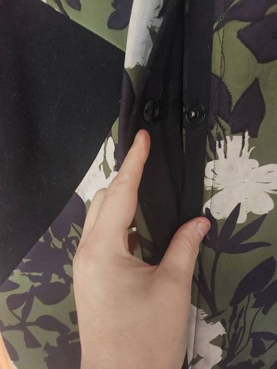 Derhy green and black coat (free post)