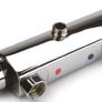Full set Thermostatic Exposed Bar Shower Mixer Valve Tap Chrome Bottom 1/2" Outlet Image 6