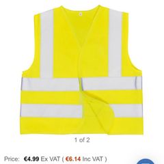 hi vis portwest junior yellow