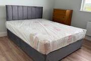 Double Bed And Mattress With Headboard