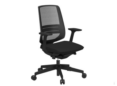 Mesh High Back Executive Chair with Adj Arms & Lumbar support