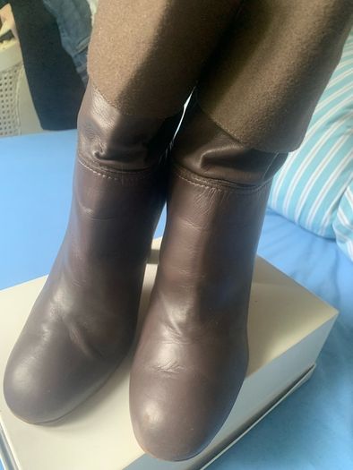 Chanel brown boots
