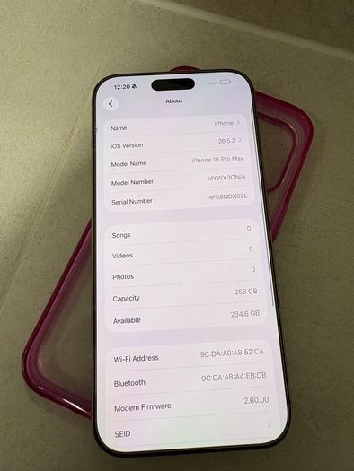 iphone 16 pro max 256 gb