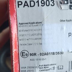 Apec rear Brake Pads 1903  Brand New